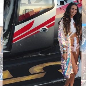 IHeartRaves Festival Sequin Kimono OS EDC